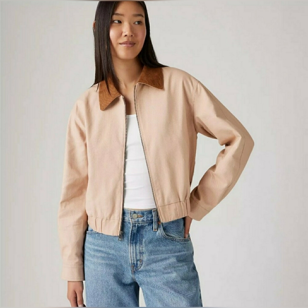 LEVI'S BNWT Corduroy Collar Light Weight Bomber  Jacket - L